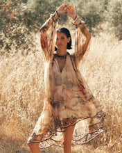 Carica l'immagine nel visualizzatore di Gallery, ARIAN ABITO MIDI IN CHIFFON DI VISCOSA