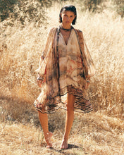 Carica l'immagine nel visualizzatore di Gallery, ARIAN ABITO MIDI IN CHIFFON DI VISCOSA