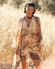 Carica l'immagine nel visualizzatore di Gallery, ARIAN ABITO MIDI IN CHIFFON DI VISCOSA