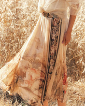 Carica l'immagine nel visualizzatore di Gallery, GONNA AVERLY CON STAMPA BAROCCA IN CHIFFON DI VISCOSA