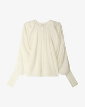 Carica l'immagine nel visualizzatore di Gallery, CARDIGAN CARNATION IN LANA CON DETTAGLI OPENWORK