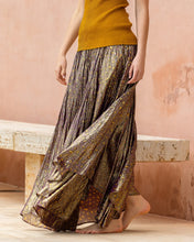 Carica l'immagine nel visualizzatore di Gallery, GONNA ISOLDE STAMPATA IN VISCOSA E LUREX