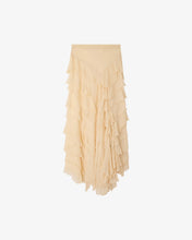Carica l'immagine nel visualizzatore di Gallery, GONNA CHERRY IN CHIFFON DI VISCOSA CON VOLANT