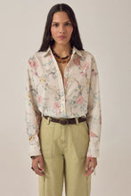 Carica l'immagine nel visualizzatore di Gallery, CAMICIA NARCISO IN COTONE STAMPA BOTANICA