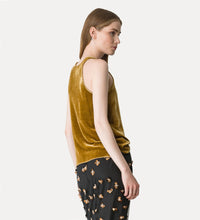 Carica l'immagine nel visualizzatore di Gallery, TOP CON SCOLLO A V IN VELLUTO LISCIO