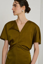 Carica l&#39;immagine nel visualizzatore di Gallery, ABITO ELLA IN TWILL BRONZO
