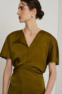 ABITO ELLA IN TWILL BRONZO