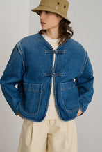 Carica l&#39;immagine nel visualizzatore di Gallery, GIACCA CORTA AGATHA IN DENIM
