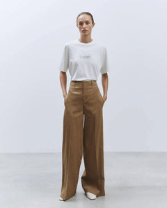 PANTALONE WIDE LEG LINO STRETCH