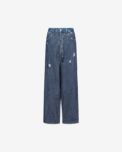 PANTALONI JANIS IN DENIM E STRASS