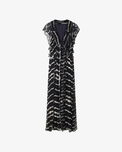 ABITO DOPHER IN CHIFFON RICAMATO