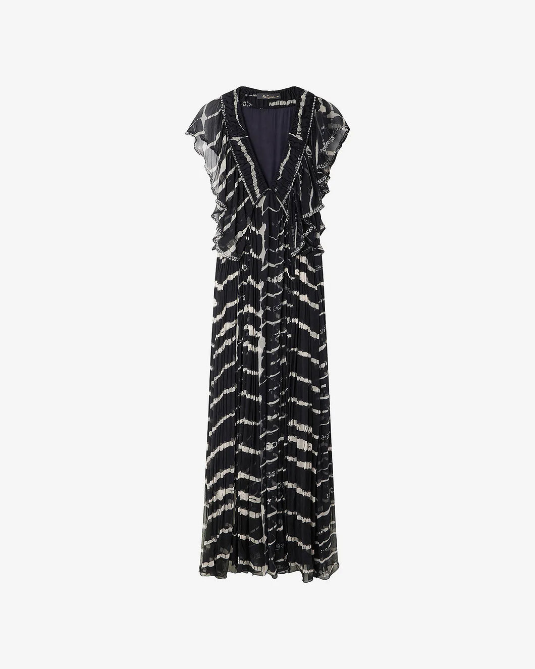 ABITO DOPHER IN CHIFFON RICAMATO