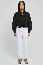 Carica l'immagine nel visualizzatore di Gallery, BLUSA MAGRITA CON ROUCHES E INSERTI IN COTONE
