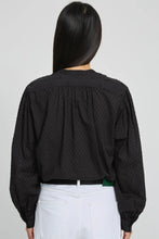Carica l'immagine nel visualizzatore di Gallery, BLUSA MAGRITA CON ROUCHES E INSERTI IN COTONE
