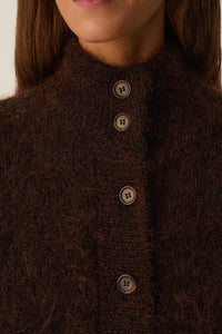 GILET SMANICATO ALIBOU IN KID MOHAIR E MERINO
