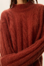 Carica l&#39;immagine nel visualizzatore di Gallery, MAGLIA ALONZO FOX IN KID MOHAIR E MERINO
