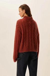 MAGLIA ALONZO FOX IN KID MOHAIR E MERINO