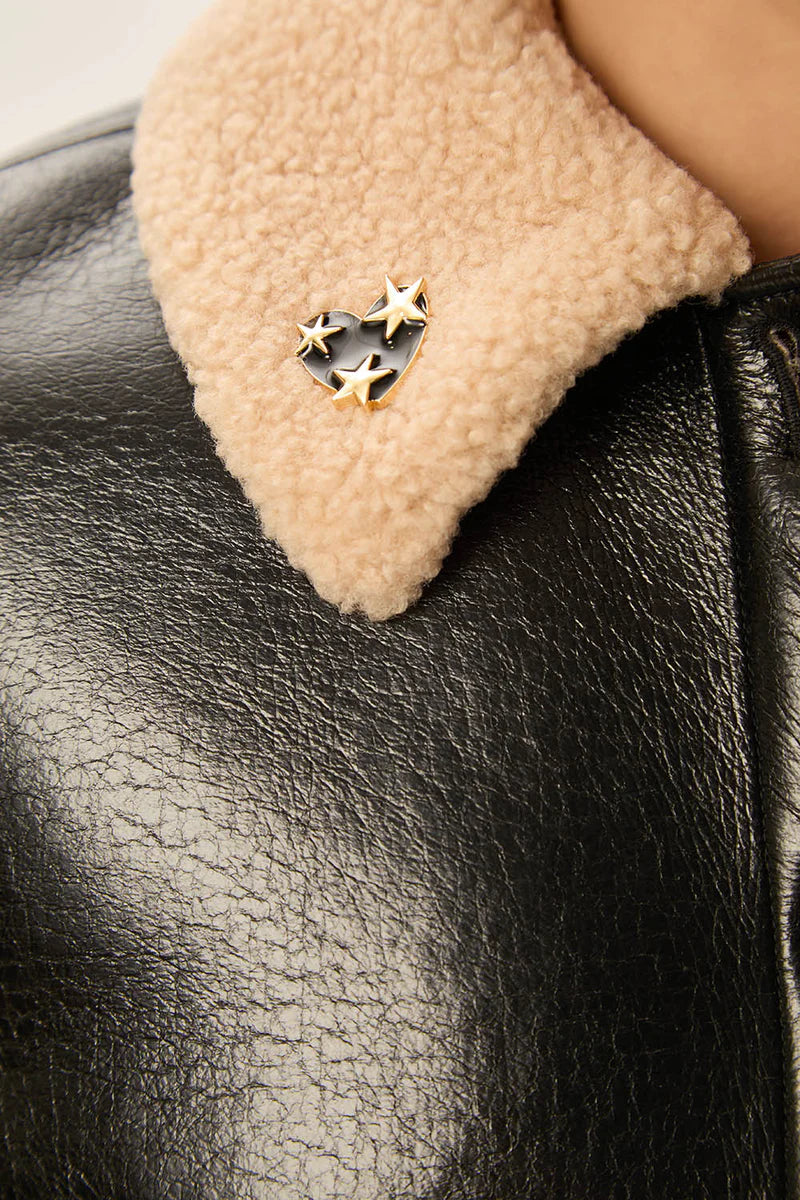 SPILLA NEWTON CUORE IN METALLO SMALTATO