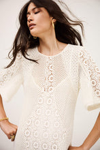 Carica l&#39;immagine nel visualizzatore di Gallery, MINI DRESS MOODY IN PURO COTONE A INTARSIO
