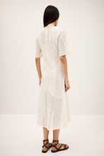 Carica l&#39;immagine nel visualizzatore di Gallery, MINI DRESS MOODY IN PURO COTONE A INTARSIO
