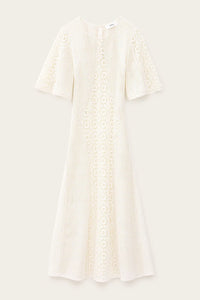 MINI DRESS MOODY IN PURO COTONE A INTARSIO