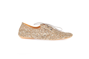 ANNIEL SOFT SCARPA GLITTER LIGHT GOLD