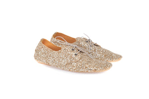 ANNIEL SOFT SCARPA GLITTER LIGHT GOLD