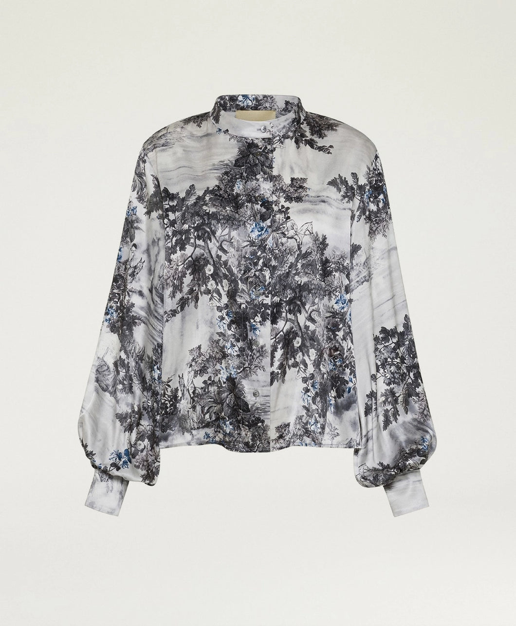 CAMICIA AGATHA IN RASO STRETCH STAMPATO