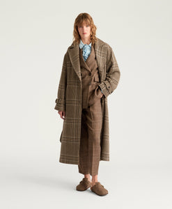 CAPPOTTO TED IN PANNO DI LANA MAXI GALLES -