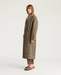 CAPPOTTO TED IN PANNO DI LANA MAXI GALLES -