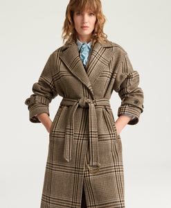 CAPPOTTO TED IN PANNO DI LANA MAXI GALLES -