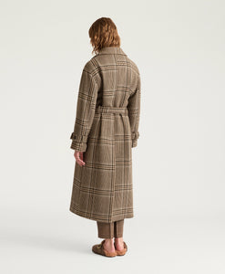 CAPPOTTO TED IN PANNO DI LANA MAXI GALLES -