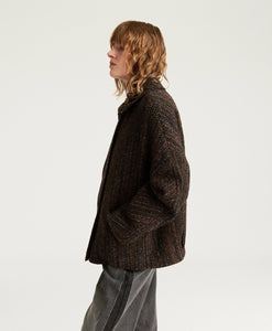 CAPPOTTO LORD IN MAXI RESCA DI LANA BOUCLÈ