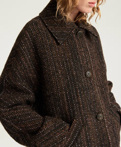 CAPPOTTO LORD IN MAXI RESCA DI LANA BOUCLÈ