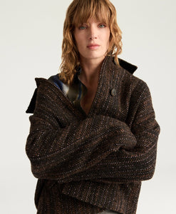 CAPPOTTO LORD IN MAXI RESCA DI LANA BOUCLÈ