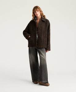 CAPPOTTO LORD IN MAXI RESCA DI LANA BOUCLÈ