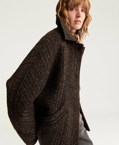 CAPPOTTO LORD IN MAXI RESCA DI LANA BOUCLÈ
