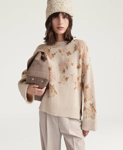MAGLIA PRINCE IN JAQUARD LANA CACHEMIRE E MOHAIR