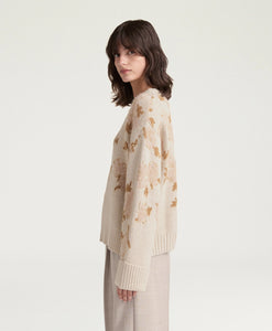 MAGLIA PRINCE IN JAQUARD LANA CACHEMIRE E MOHAIR
