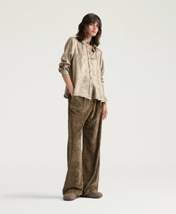 PANTALONI BLAKE IN VELLUTO A COSTE FLUIDO