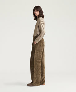 PANTALONI BLAKE IN VELLUTO A COSTE FLUIDO
