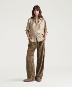 PANTALONI BLAKE IN VELLUTO A COSTE FLUIDO