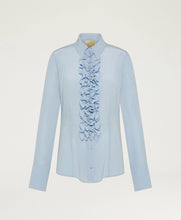Carica l&#39;immagine nel visualizzatore di Gallery, CAMICIA IRIS IN CRÊPE DE CHINE SETA SANDWASH
