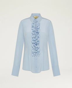 CAMICIA IRIS IN CRÊPE DE CHINE SETA SANDWASH