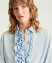 Carica l&#39;immagine nel visualizzatore di Gallery, CAMICIA IRIS IN CRÊPE DE CHINE SETA SANDWASH
