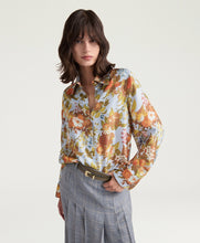 Carica l&#39;immagine nel visualizzatore di Gallery, CAMICIA ARLES IN TWILL DI SETA STAMPATO POLVERE
