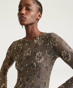 THSIRT WAINA IN JERSEY JAQUARD LUREX