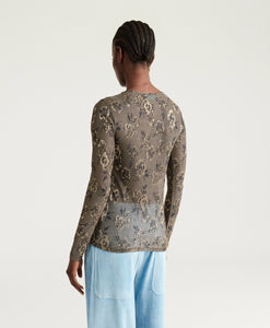 THSIRT WAINA IN JERSEY JAQUARD LUREX