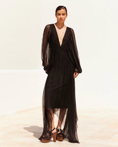 ABITO DENISA IN CHIFFON DI VISCOSA