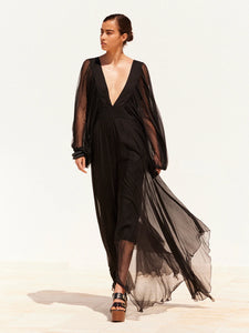 ABITO DENISA IN CHIFFON DI VISCOSA
